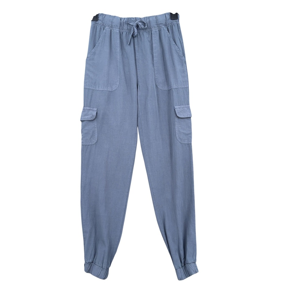 Thread & Supply Cargo Jogger Women XS 100% Tencel Grisaille Blue